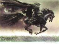Peinture originale par ARINOUCHKINE Chevalier noir
